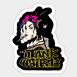 Tank girl t-shirt Sticker